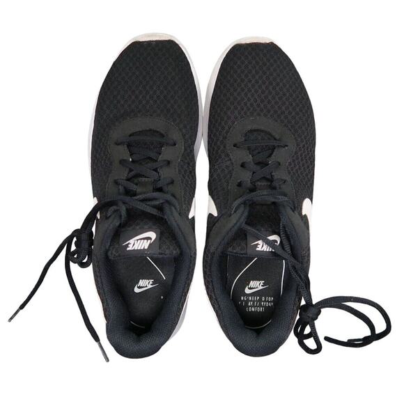 Nike Shoes Womens 9 Athletic Trainers Tanjun Sneakers Black White Casual Active - Picture 7 of 14